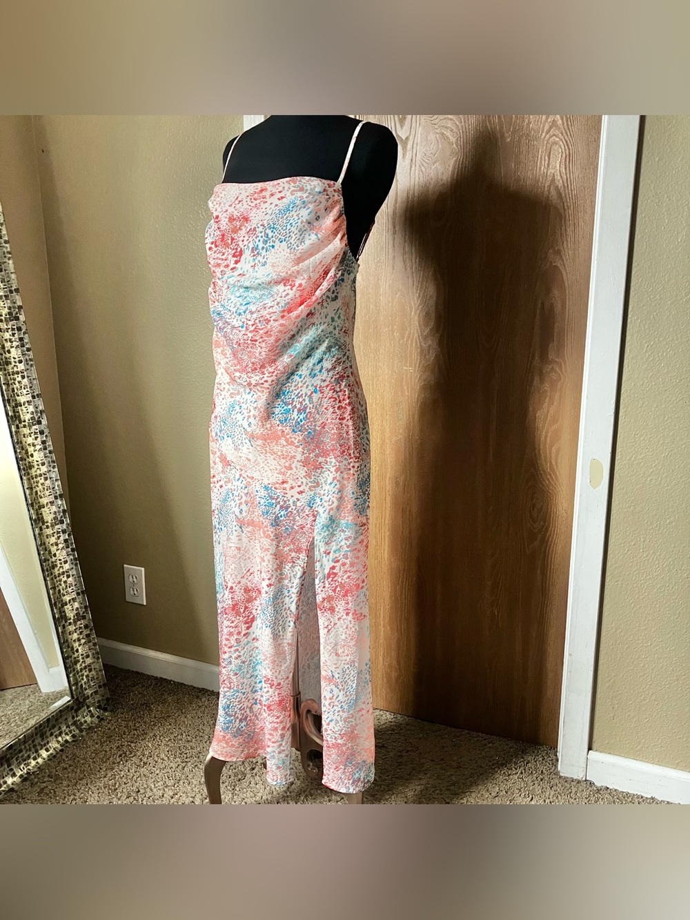 Shein abstract speckle maxi dress